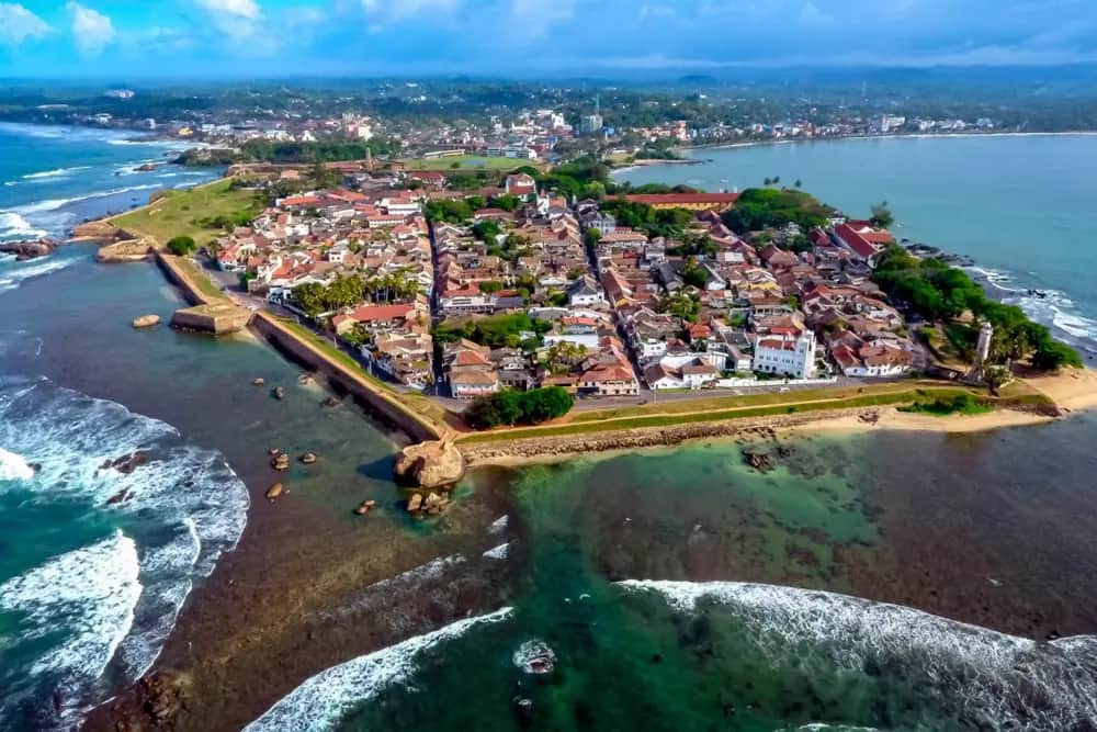 View of Galle, a place to visit in Sri Lanka