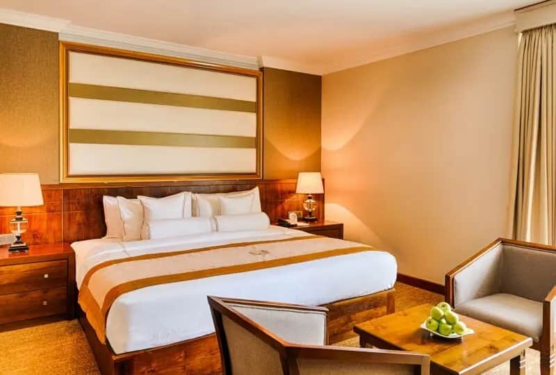 Inside the Deluxe Rooms at The Golden Crown Hotel, Kandy
