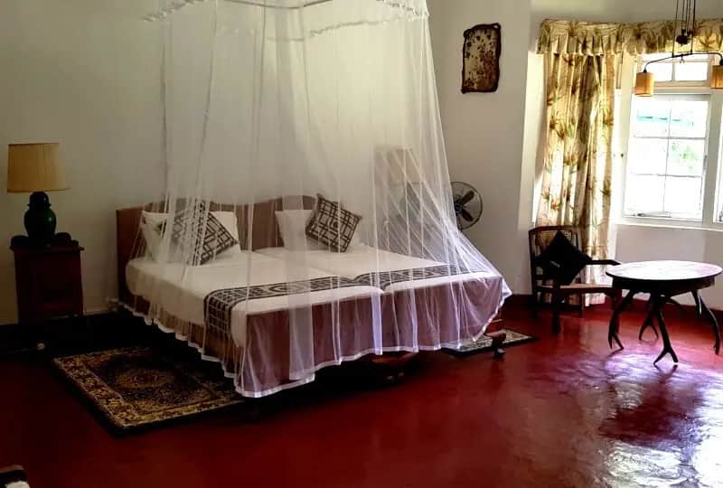 The Double Room at Hatale Tea Estate Bungalow in Knuckles Range