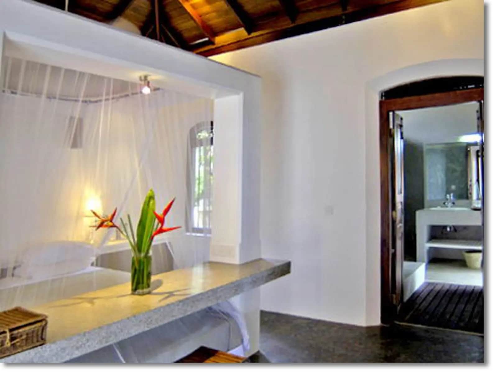 Inside the Saffron Villa at Apa Villa, Unawatuna