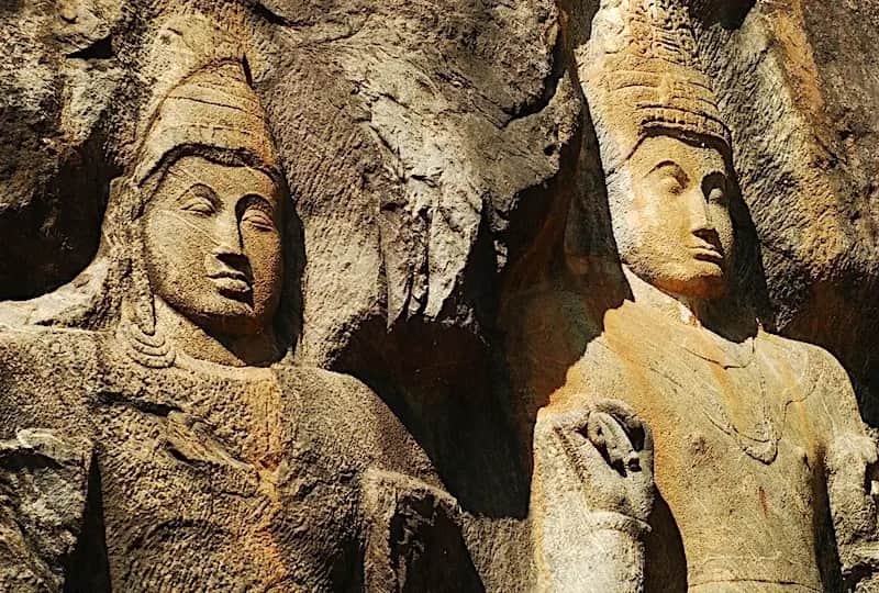 A view of Dhowa Rock Temple and Cave in Ella, Sri Lanka