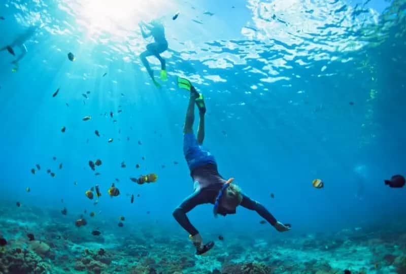 A view of Diving and Snorkelling in Bentota, Sri Lanka