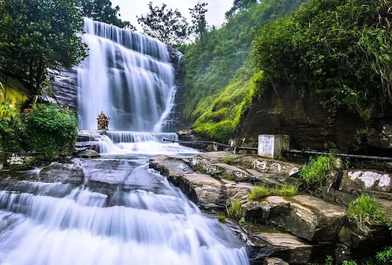 Dunsinane Falls in Nuwara Eliya, Sri Lanka