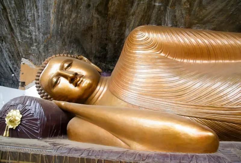 A view of Fa Hien Cave in Kalutara, Sri Lanka