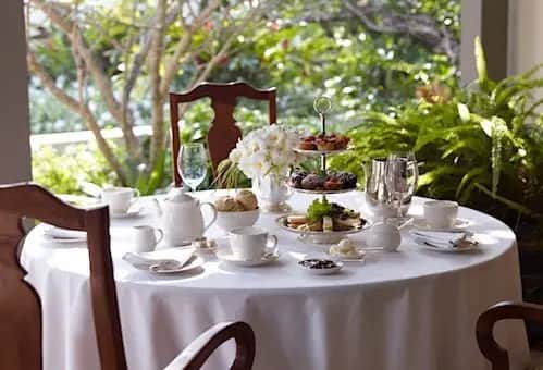 A view of High Tea at Amangalla in Galle, Sri Lanka