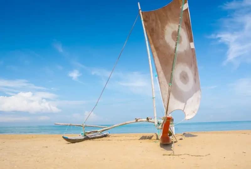 A view of Negombo Beach, Sri Lanka