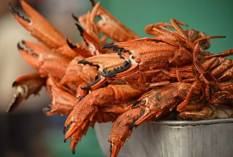 Typical Local Lunch with Crab